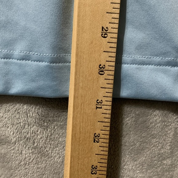 Deolax Sweater Mens Extra Large Light Blue Golf Quarter Zip Pullover Performance - Picture 13 of 13